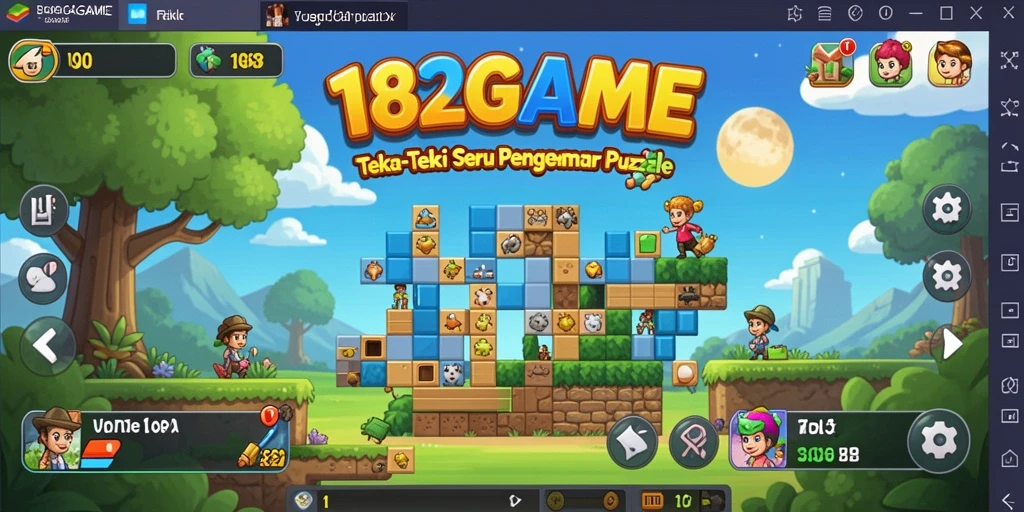 Tampilan gameplay Puzzle yang mengasyikkan dan penuh warna.