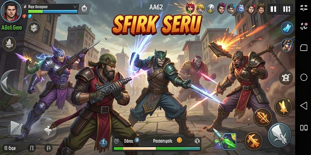 Gameplay menarik dan pertarungan seru di AA62.