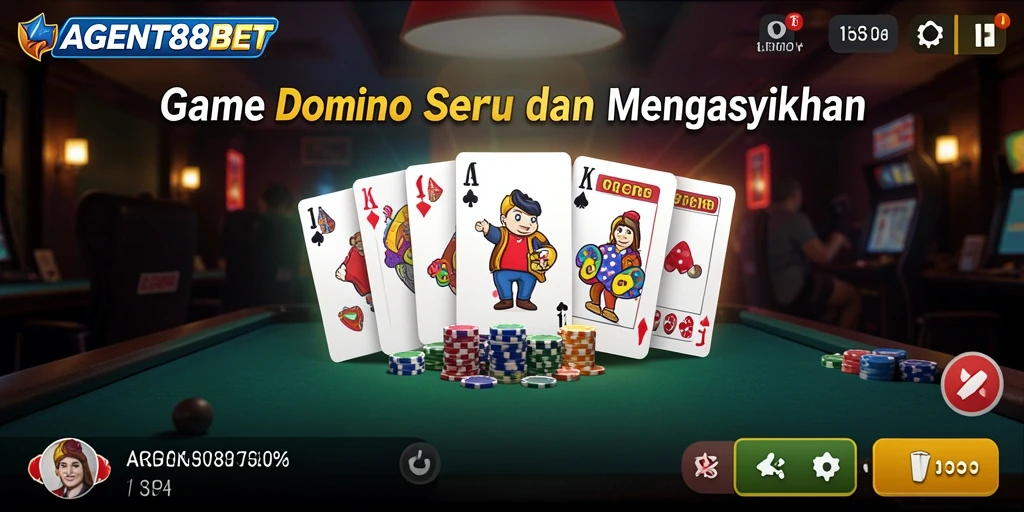 Screenshot gameplay menarik dari AGENT88BET yang menunjukkan aksi Domino.
