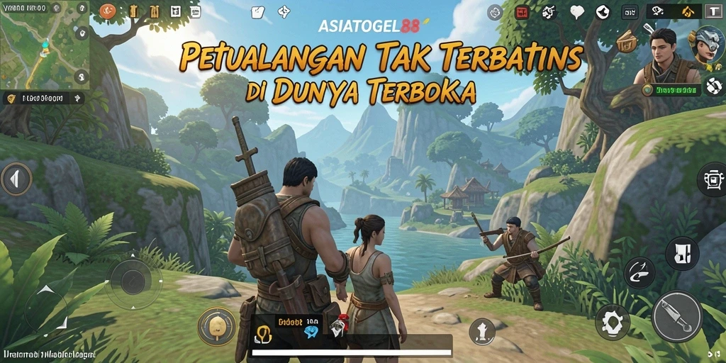 Tampilan gameplay Open World ASIATOGEL88 yang menakjubkan.