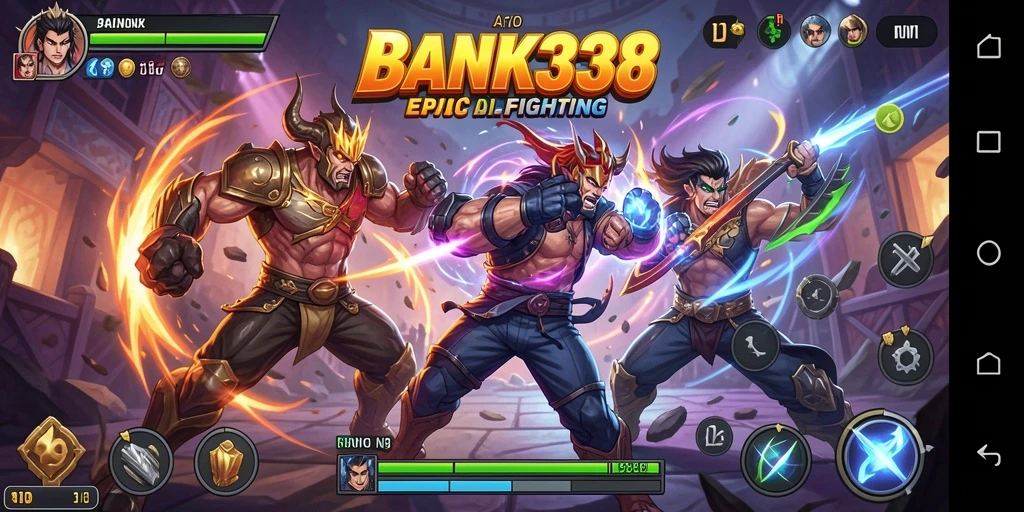 Tampilan gameplay menarik dan dinamis dari BANK338.