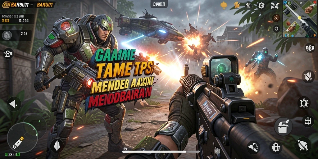 Tampilan gameplay BARU01 yang mendebarkan dan penuh aksi.