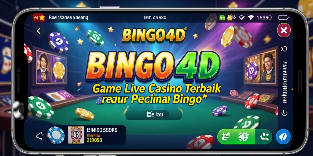 Tampilan gameplay Live Casino BINGO4D yang penuh interaksi.