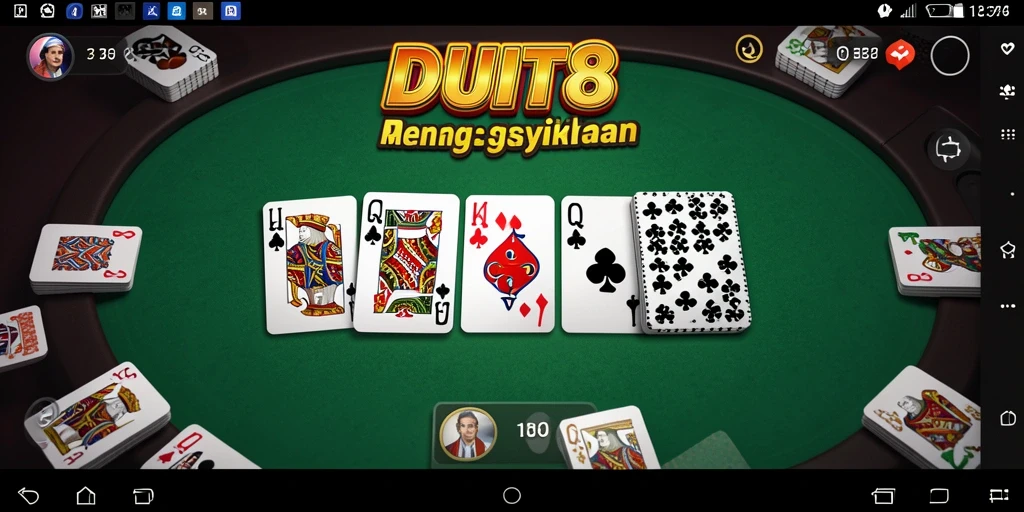 Screenshot gameplay DUIT8 yang menampilkan aksi permainan Domino yang seru.