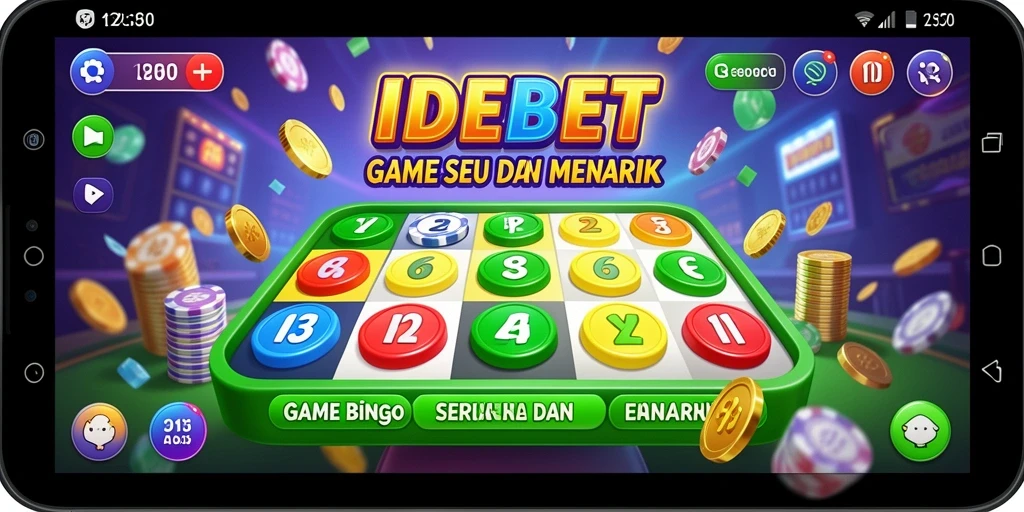 Tampilan gameplay seru permainan Bingo di IDEBET.