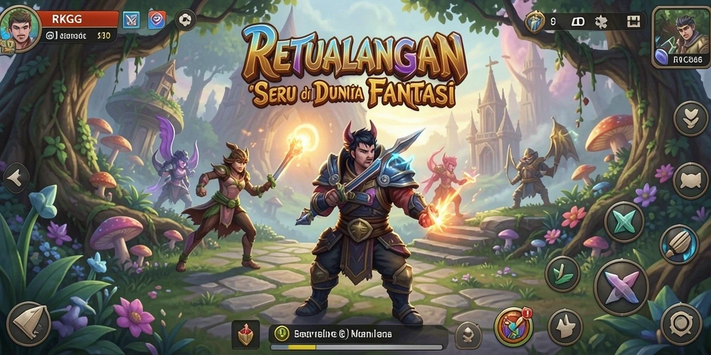 Screenshot utama RKGG menampilkan momen mendebarkan dalam petualangan.