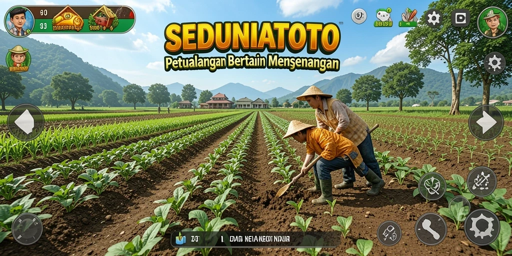 Gameplay menarik dalam SEDUNIATOTO, nikmati bertani dengan seru.