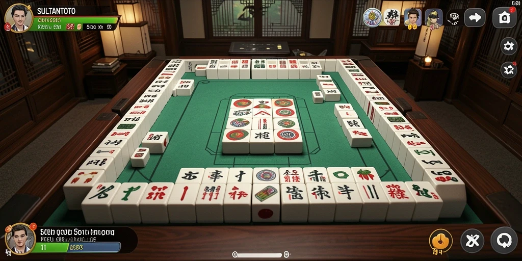Tampilan gameplay Mahjong yang seru dan menantang di SULTANTOTO.