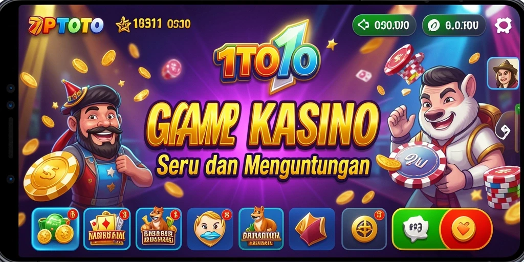 Tampilan gameplay menarik di TOP1TOTO dengan berbagai permainan kasino.