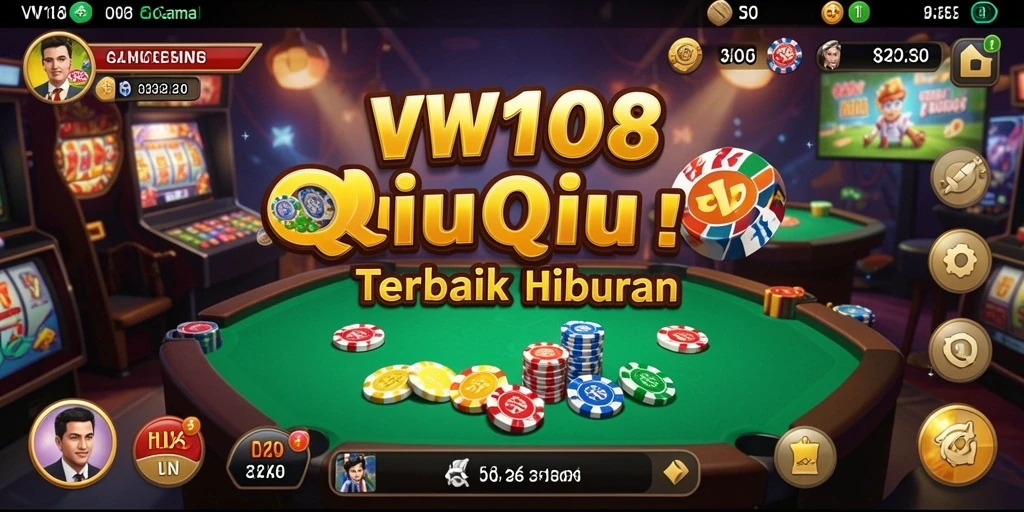 Tampilan gameplay QiuQiu yang mendebarkan dan interaktif di VW108.