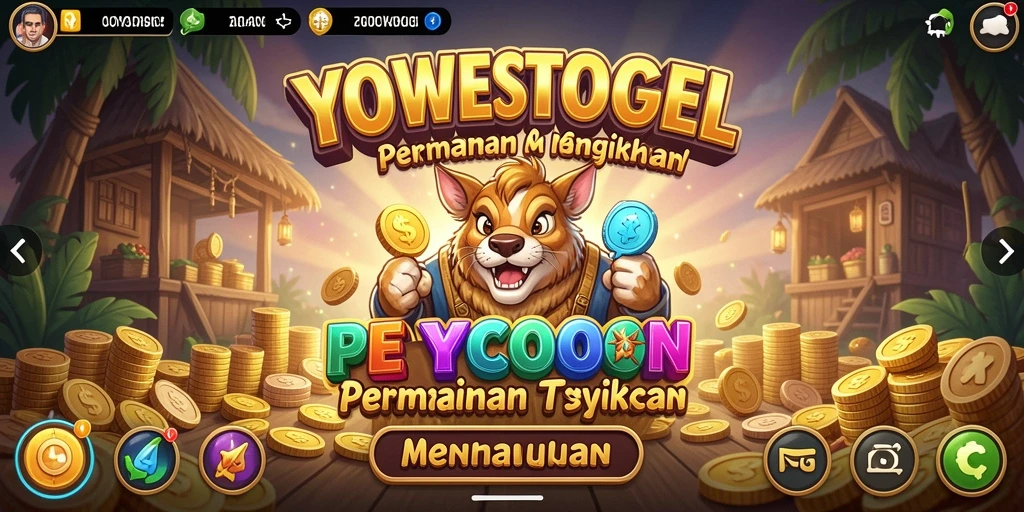 Tampilan menarik gameplay YOWESTOGEL dengan elemen Tycoon.